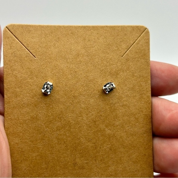 Feather Style Black Pig Fun Novelty Pierced Stud Dangle Porcelain Earrings - Picture 10 of 10